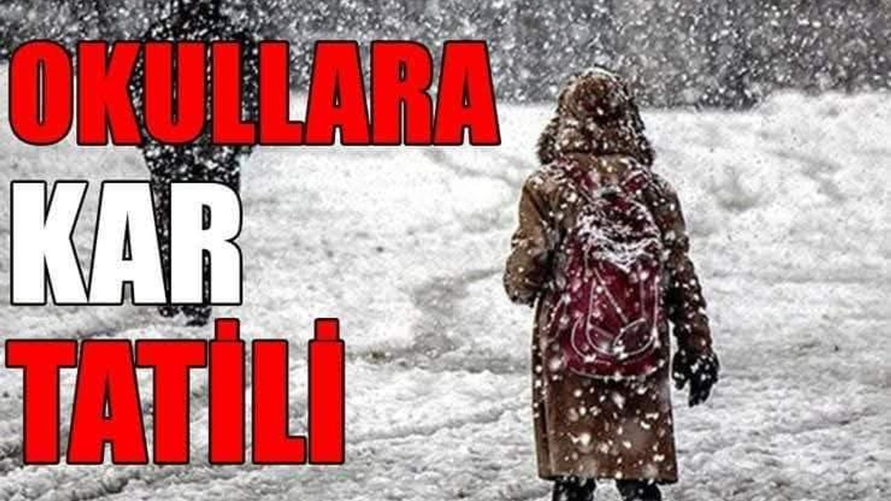 Kars'ta eğitime kar engeli: okullar tatil edildi! görseli