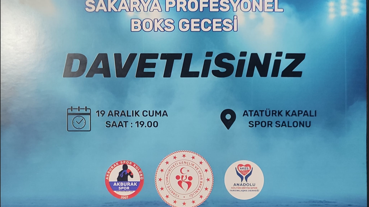 Sakarya’da ‘Profesyonel Boks Gecesi’ etkinliği görseli