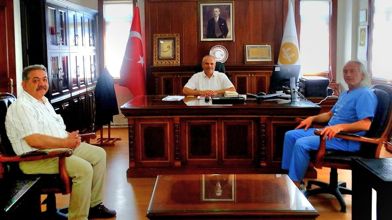 İlçe Sağlık Müdüründen Müftü Süsün’e hayırlı olsun ziyareti görseli