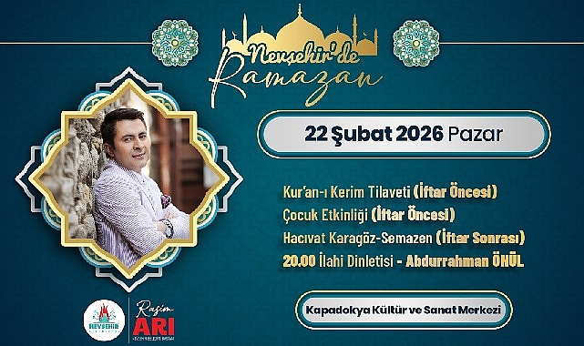 Nevşehir’de Abdurrahman Önül Konseri Düzenlenecek görseli