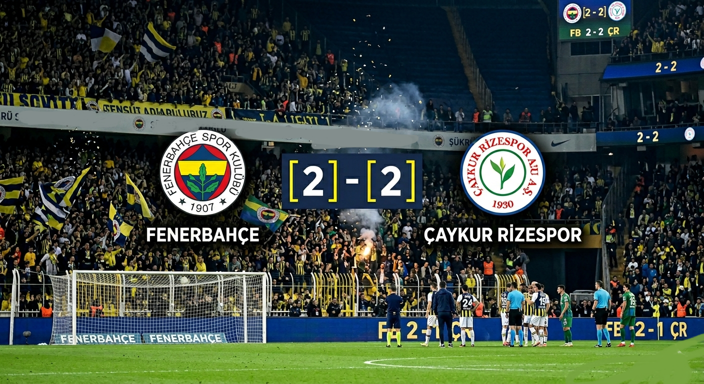 Fenerbahçe'ye Son Dakika Şoku: Şampiyonluk Yolunda Ağır Kayıp! görseli
