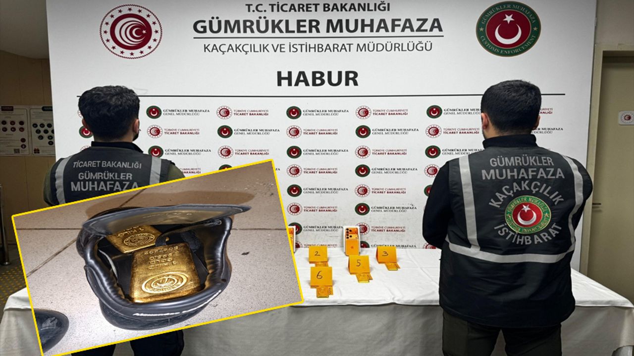 Habur’da ayakkabıların içinden 41 kilo altın çıktı görseli