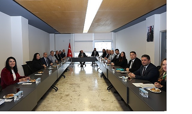 Başkan Şadi Özdemir sanayi bölgeleri temsilcileriyle bir araya geldi görseli