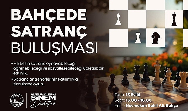 Üsküdar’da “Bahçede Satranç Buluşması” Gerçekleşecek görseli