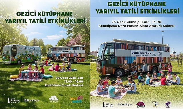 Gezici Kütüphane tatilde yollara çıkıyor görseli
