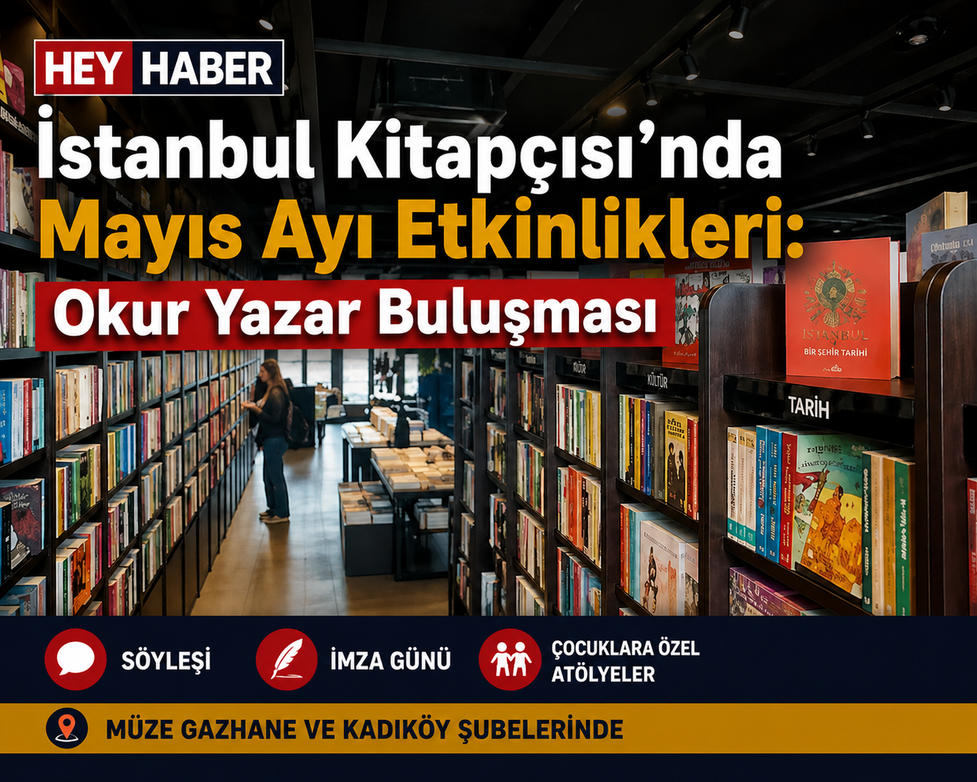 İstanbul Kitapçısı’nda Mayıs Ayı Etkinlikleri: Okur Yazar Buluşması görseli