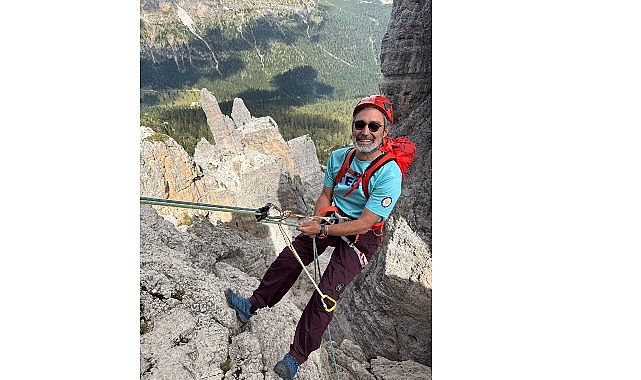 TEGV eğitim gönüllüsü M. Sacit Erdem, Dolomoti Dağlarına tırmanışıyla 350 çocuğun eğitimine destek oldu görseli