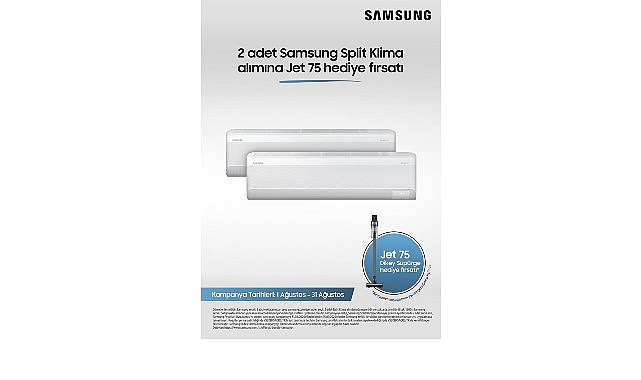 Samsung WindFree™ Split Klimalarda 2’li alımda JET 75 Dikey süpürge hediye! görseli