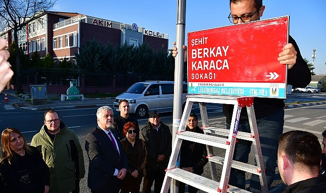 Şehit Berkay Karaca’nın ismi Lüleburgaz’da yaşatılıyor! görseli