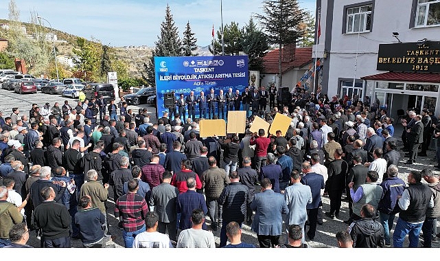 Milletvekili Baykan ve Başkan Altay Taşkent İleri Biyolojik Atık Su Arıtma Tesisi’nin Açılışını Yaptı görseli