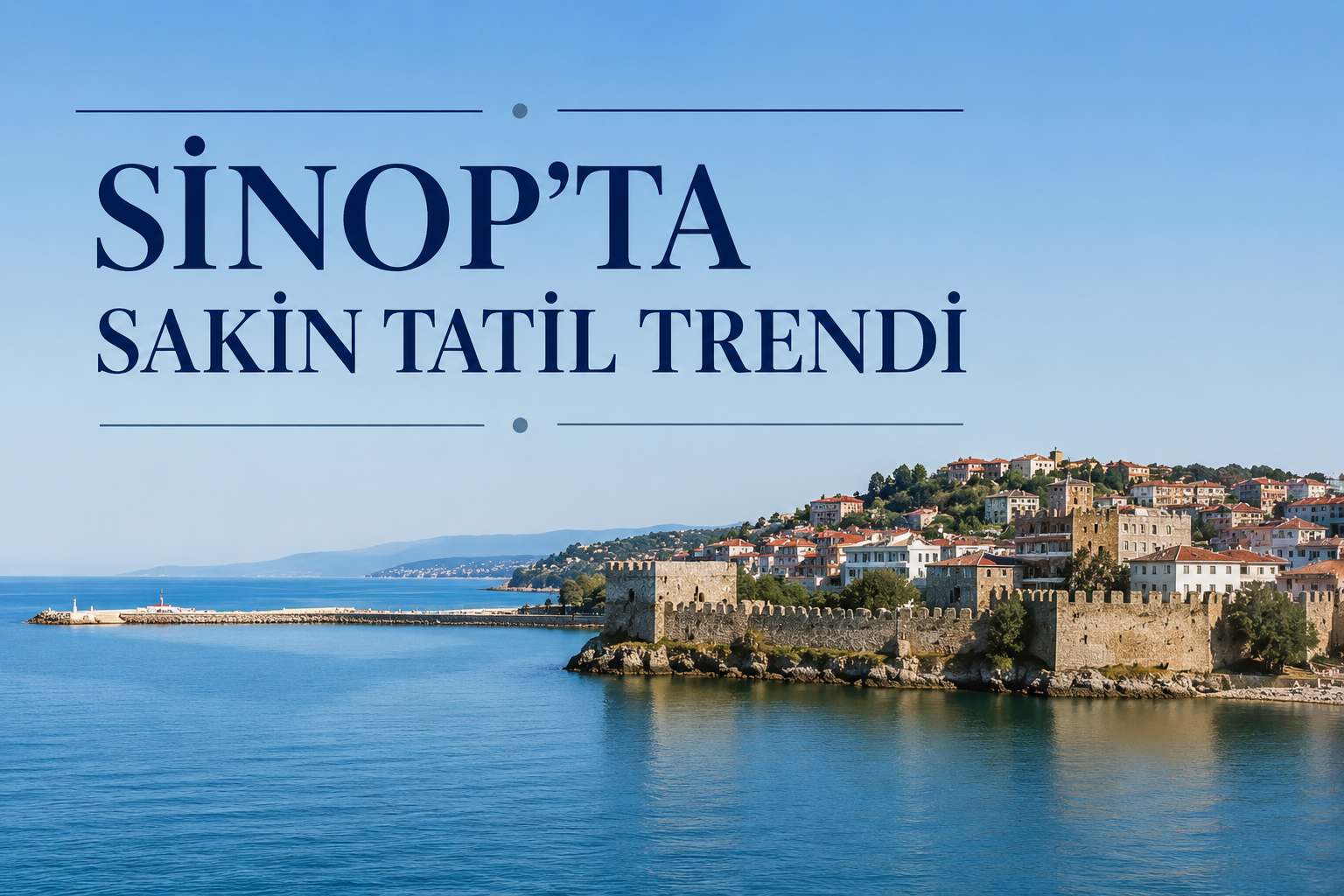 Sinop'ta Sakin Tatil Trendi görseli