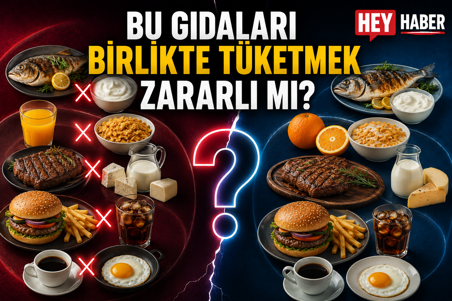 Bu Gıdaları Birlikte Tüketmek Zararlı Mı? görseli