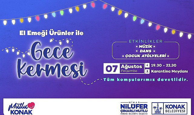 Konak’ta kadınların el emeği ‘Gece Kermesi’nde değerlenecek görseli