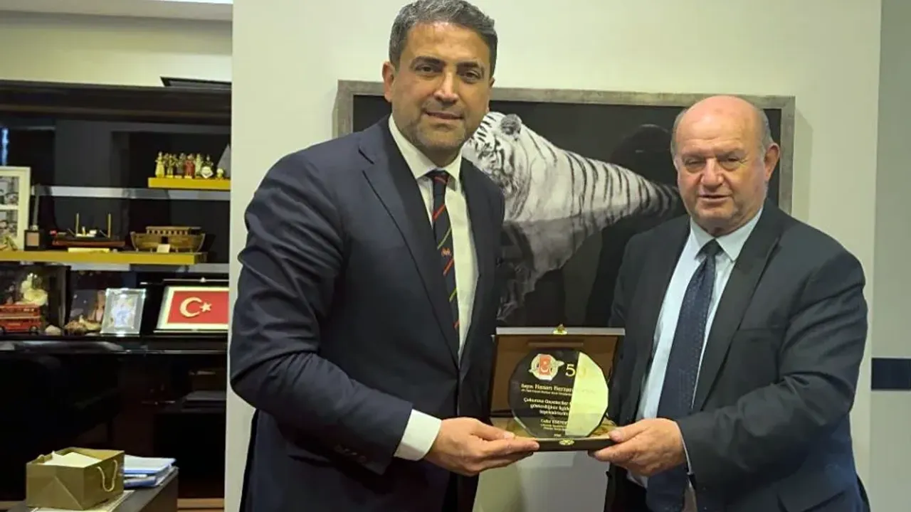 ÇGC’den Berzan Toprak’a plaket görseli