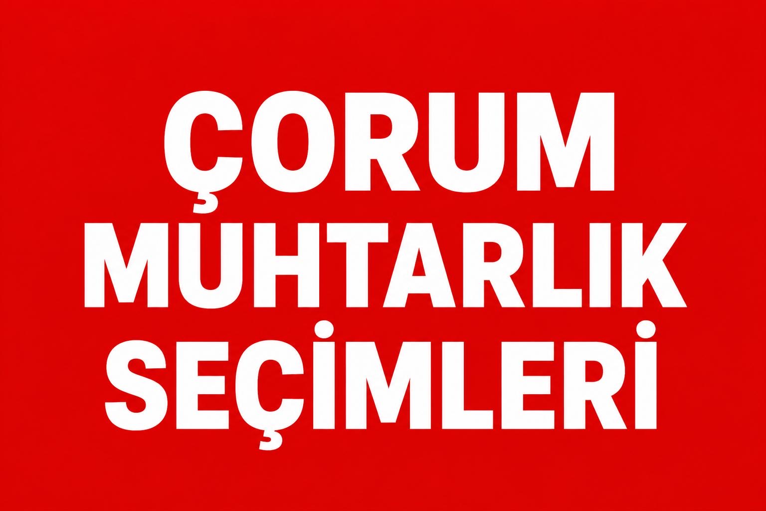 ÇORUM’DA MUHTAR ADAYLARI PROJELERİNİ ANLATIYOR! görseli