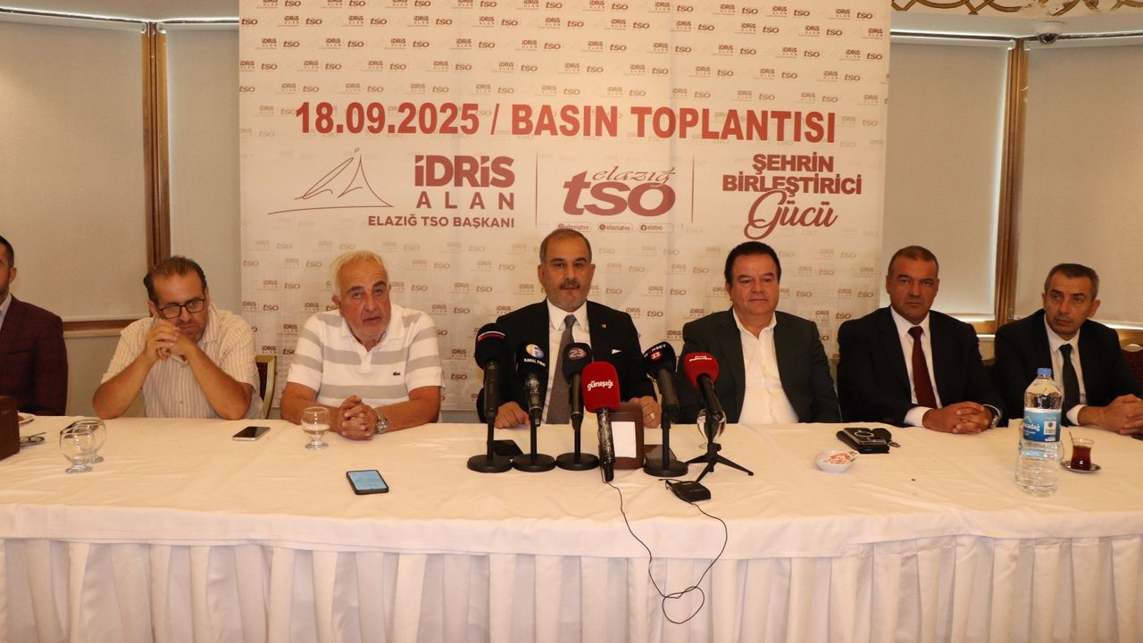 Elazığ TSO Başkanı İdris Alan’dan basın toplantısı görseli