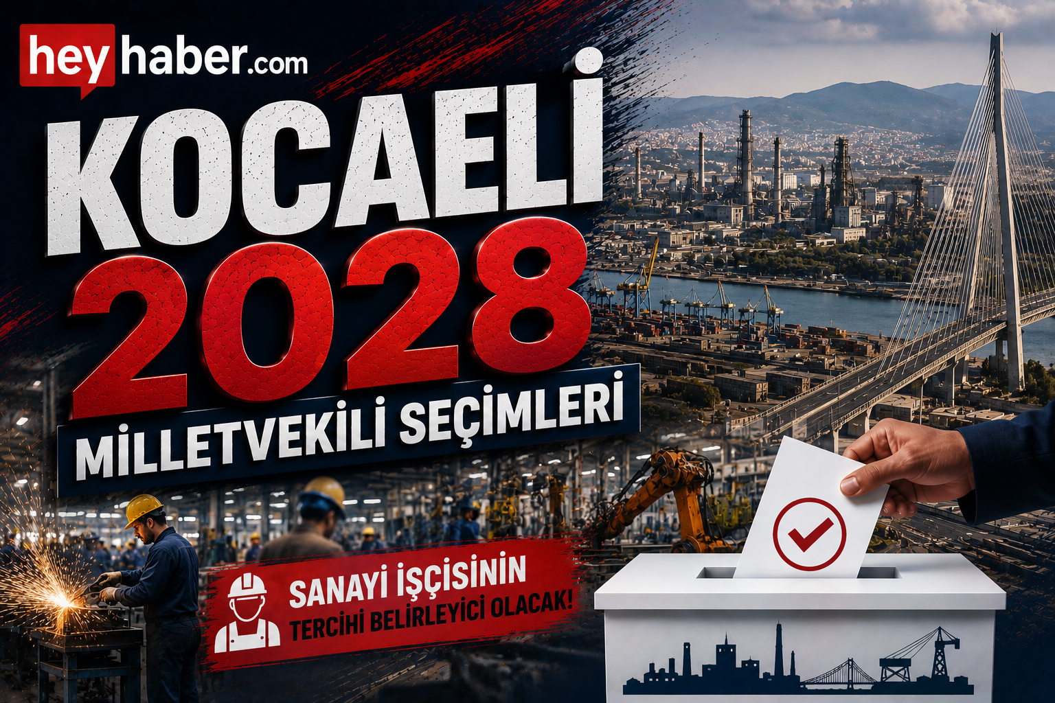 KOCAELİ 2028 MİLLETVEKİLİ SEÇİMLERİ: SANAYİ İŞÇİSİNİN TERCİHİ SEÇİMİ ETKİLEYECEK görseli
