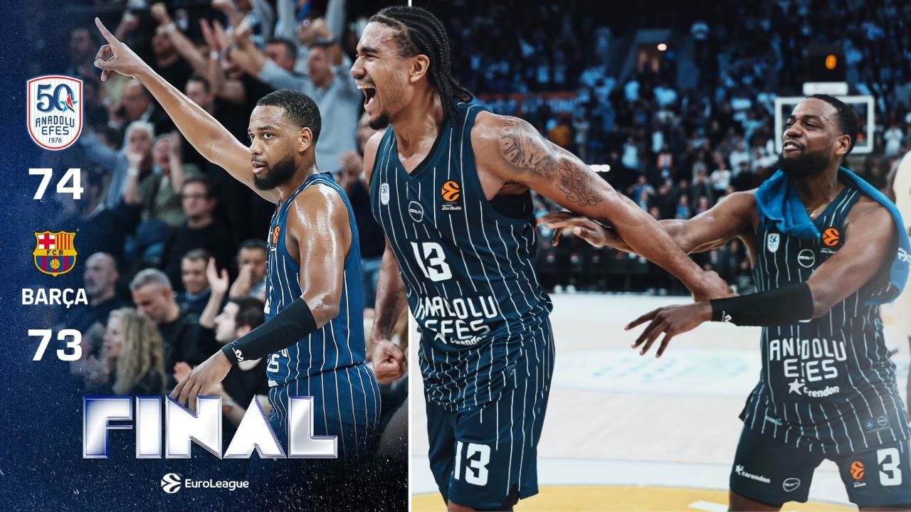 Anadolu Efes, Barcelona’yı nefes kesen maçta 74-73 mağlup etti görseli
