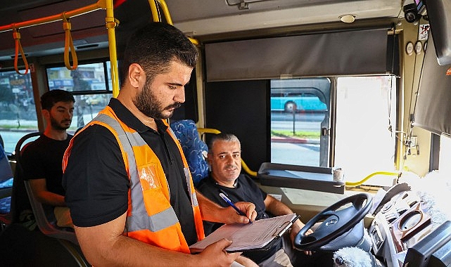 Büyükşehir’in toplu ulaşım araçlarındaki sıkı denetimleri devam ediyor görseli