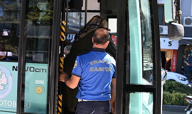 Büyükşehir Toplu Ulaşımda Denetimlerini Sürdürüyor görseli