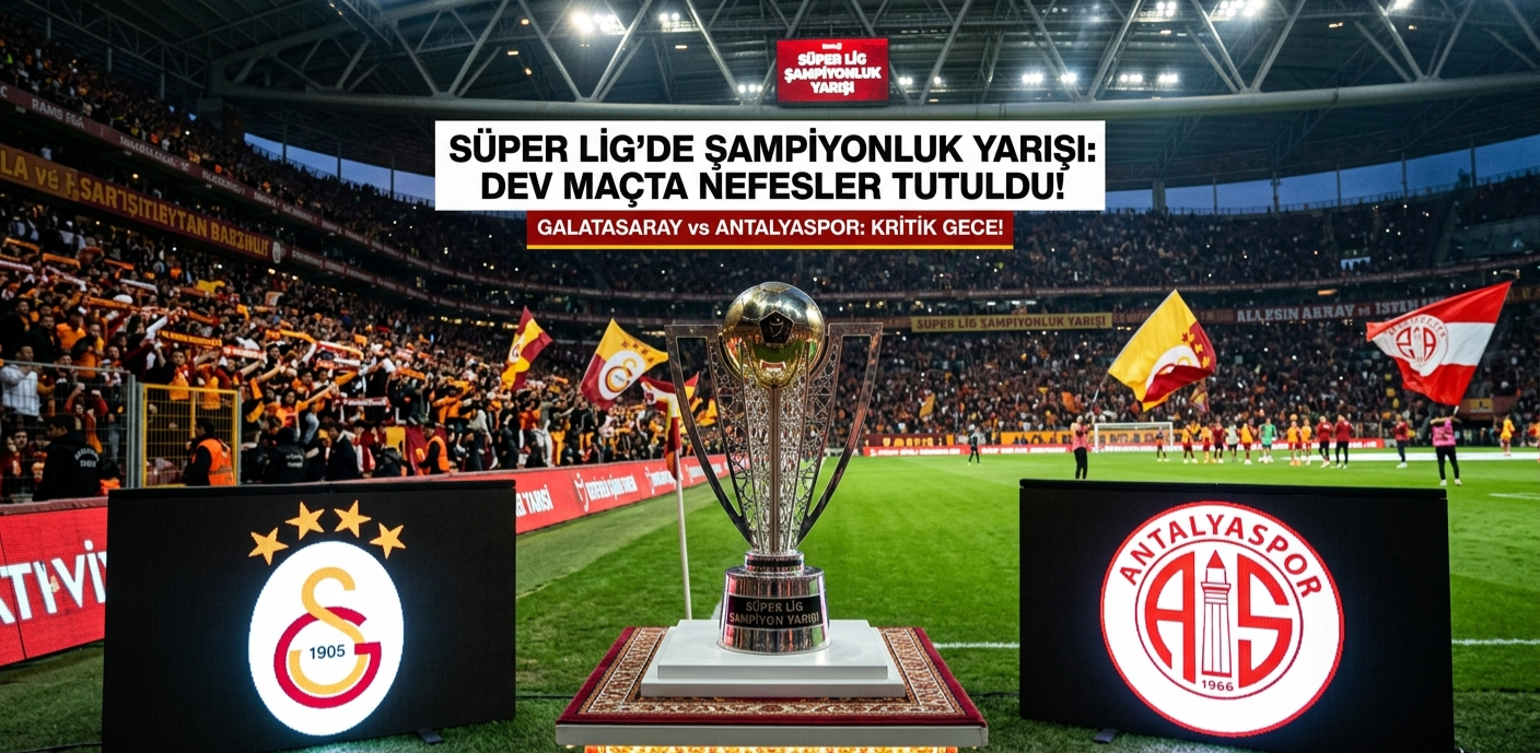 Süper Lig'de Şampiyonluk Yarışı: GS - Antalyaspor Muhtemel 11'ler görseli