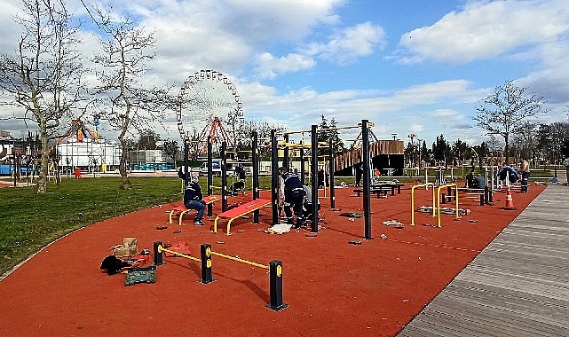 İzmit Millet Bahçesi yeni spor alanlarına kavuştu görseli