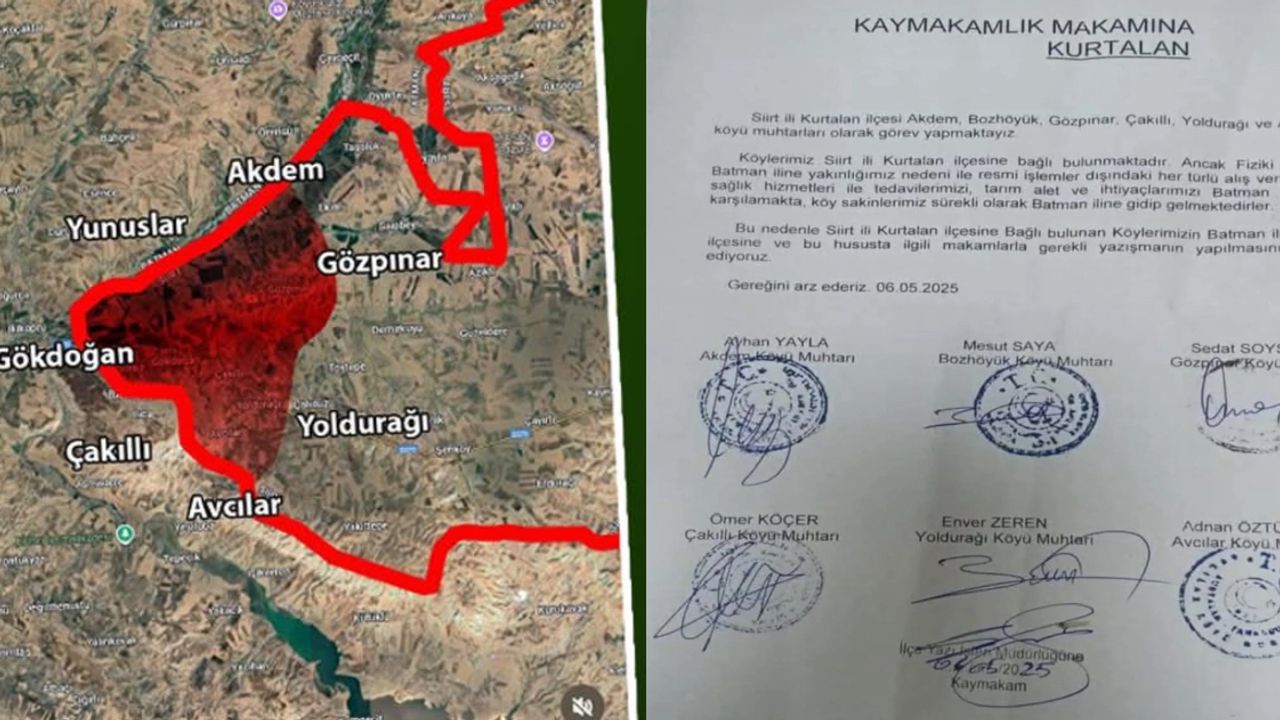 Siirt Kurtalan’ın 7 köyü Batman’a bağlanmak istiyor görseli