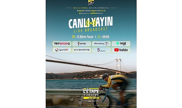 L’Étape Türkiye by Tour de France, 12 Ekim Pazar Günü Canlı Yayınla Ekranlarda görseli