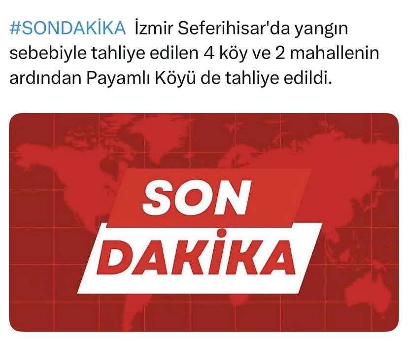 İZMİR’DE HANGİ BÖLGELER TAHLİYE EDİLDİ VE YANGIN NEDEN ÇIKTI? görseli