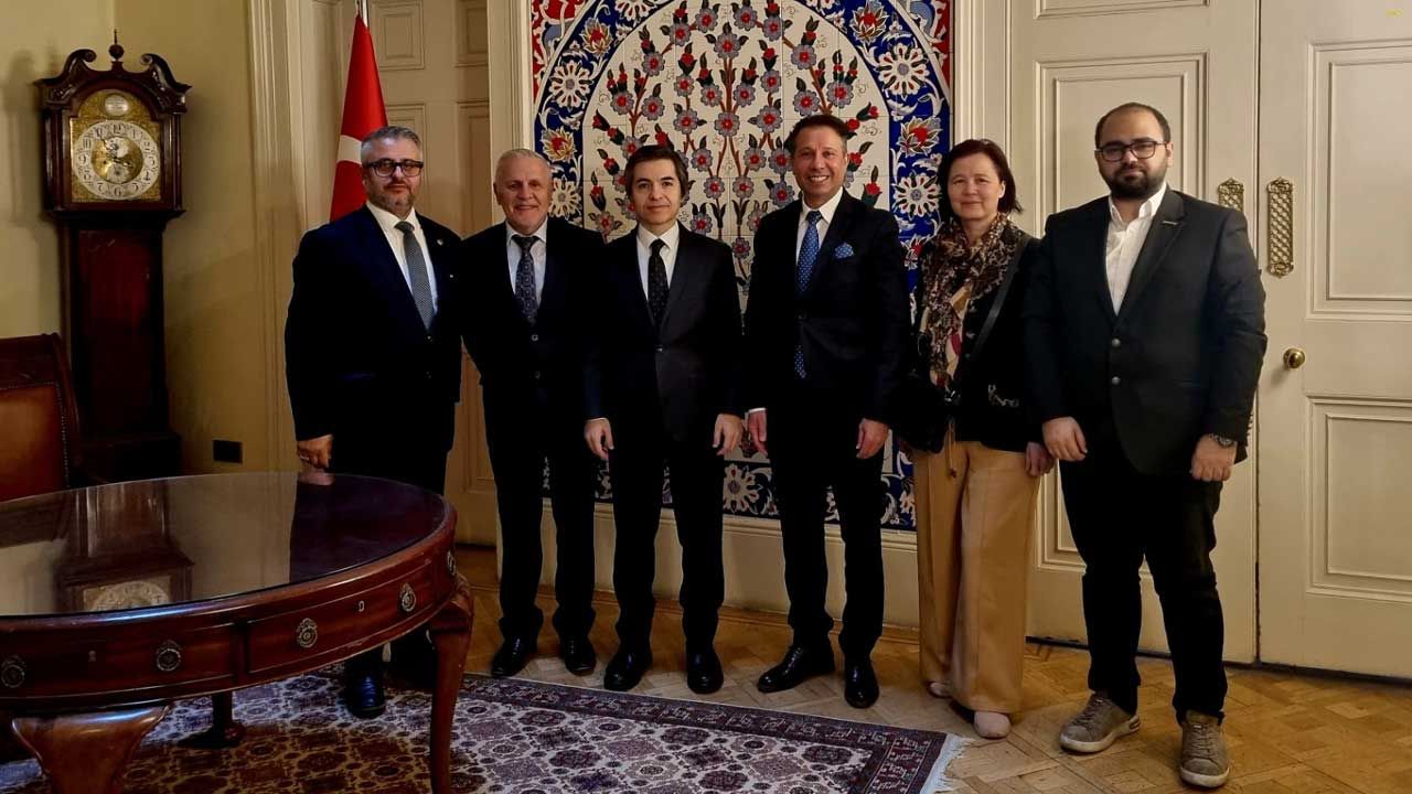 Global Business İşadamları Derneğinden Londra Büyükelçiliğine ziyaret görseli