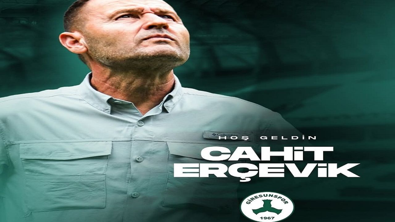 Giresunspor Teknik Direktörü Cahit Erçevik oldu görseli