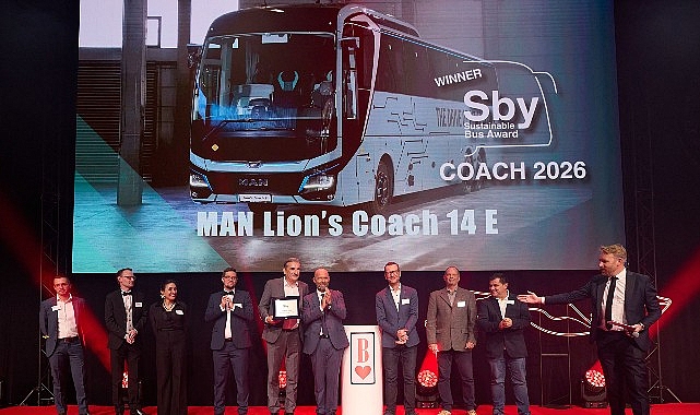 MAN Lion’s Coach E, “2026 Yılının Sürdürülebilir Otobüsü” seçildi görseli