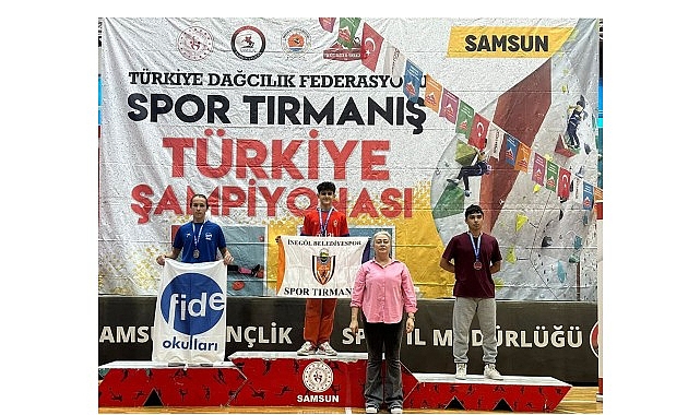 İnegöl Belediyesporlu Sporculardan, Spor Tırmanışta Türkiye Dereceleri görseli