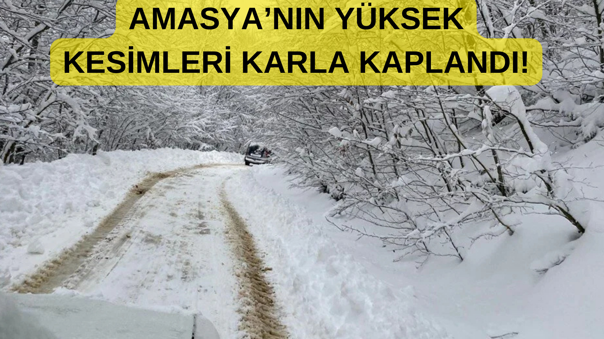 Amasya Kar Yağışı! Okullar Tatil Mi? görseli