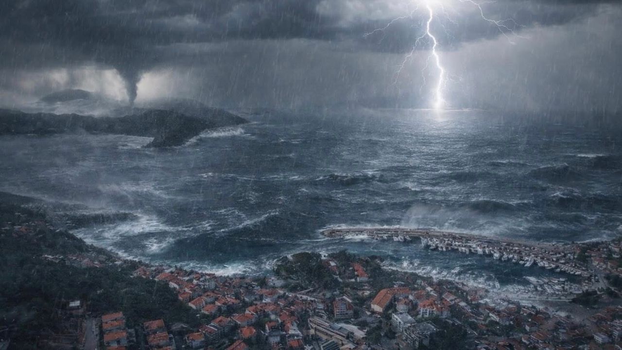 Antalya ve Batı Akdeniz için kuvvetli yağış ve fırtına uyarısı görseli