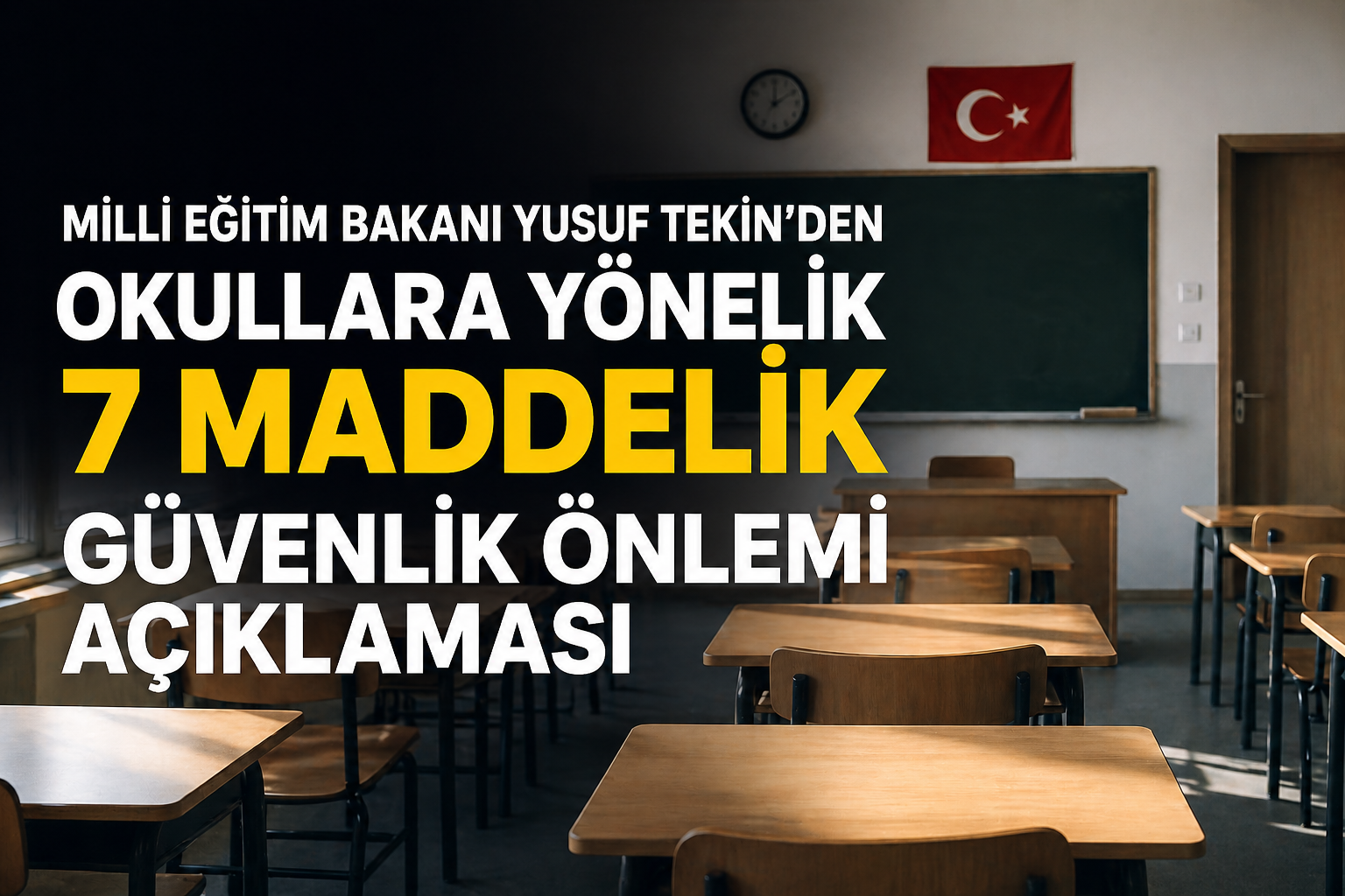 Milli Eğitim Bakanı Yusuf Tekin’den Okullara Yönelik 7 Maddelik Güvenlik Önlemi Açıklaması görseli