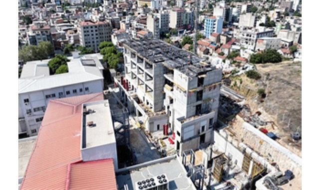 Eşrefpaşa Hastanesi inşaatı beşinci kata ulaştı görseli