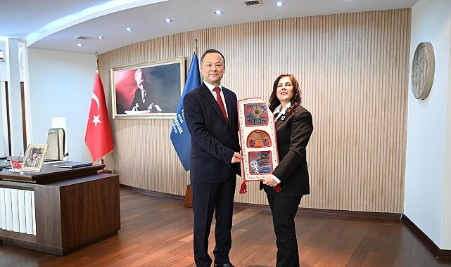 Başkan Çerçioğlu’na Kırgızistan Ankara Büyükelçisi Ruslan Kazakbaev’den Ziyaret görseli