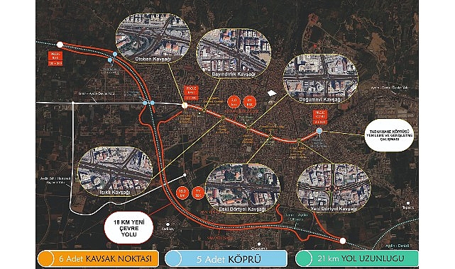 Aydın Büyükşehir Belediyesi Ve Ulaştırma Bakanlığı İşbirliği İle Yeni Dörtyol Köprülü görseli
