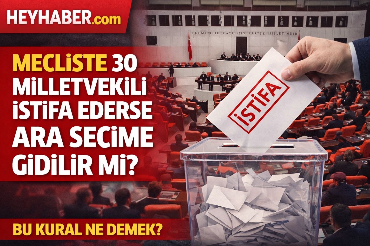 Mecliste 30 Sandalye Kuralı Nedir? İstifalar Ara Seçimi Tetikler mi? görseli