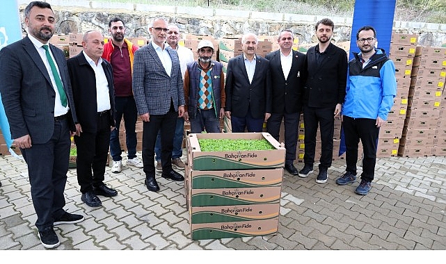 Gebzeli çiftçiye 500 bin sebze fidesi görseli