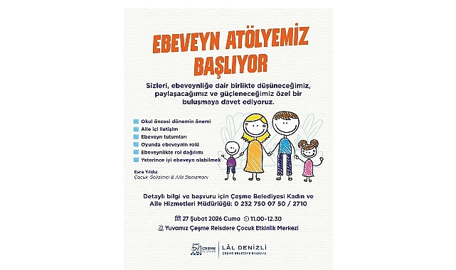 Çeşme Belediyesi’nden ebeveynlere destekleyici atölye görseli