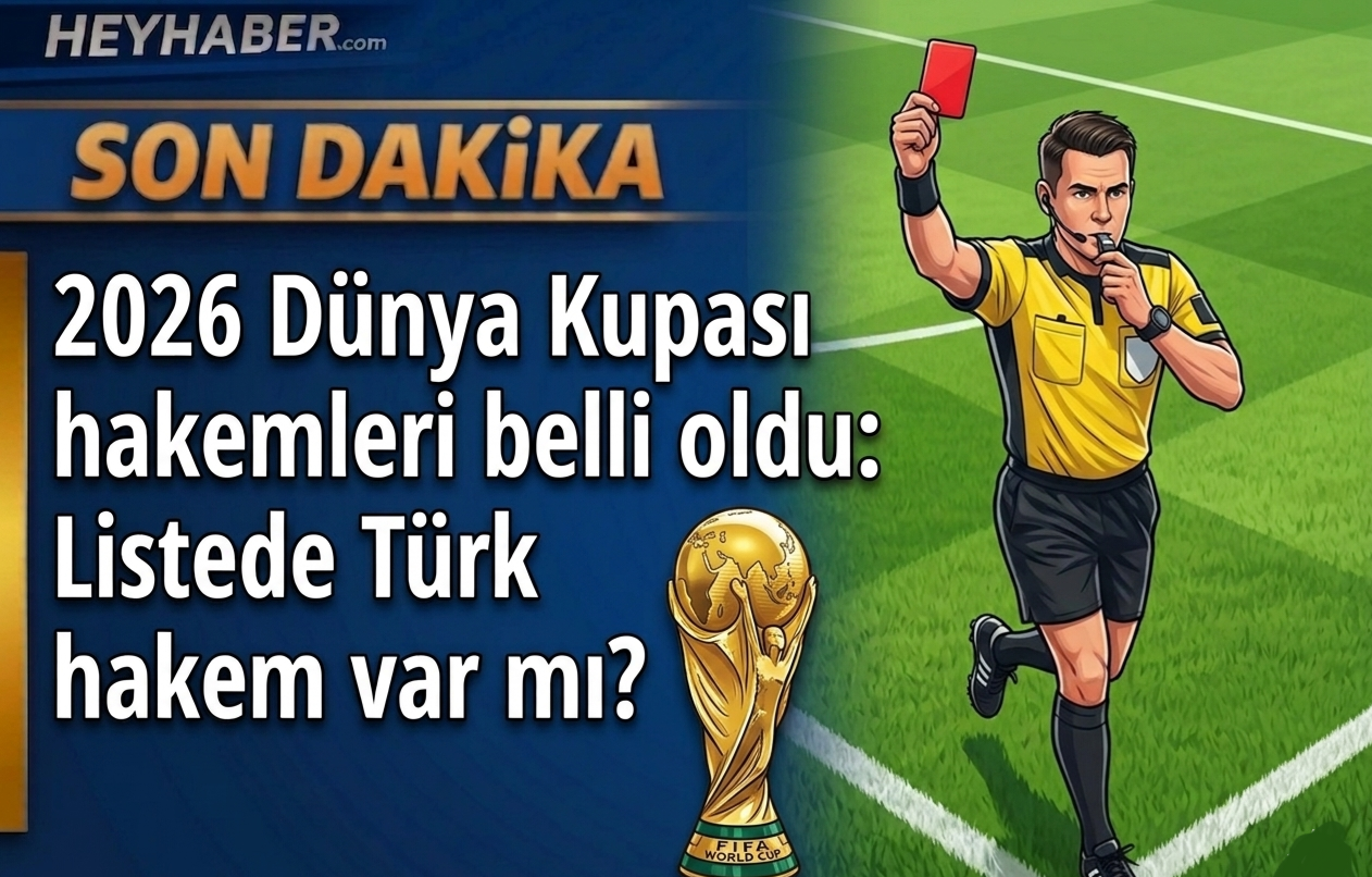 2026 Dünya Kupası hakemleri belli oldu: Listede Türk hakem var mı? görseli