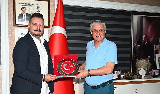 Sendika Başkanı Mutaf’tan Başkan Topaloğlu’na ziyaret görseli