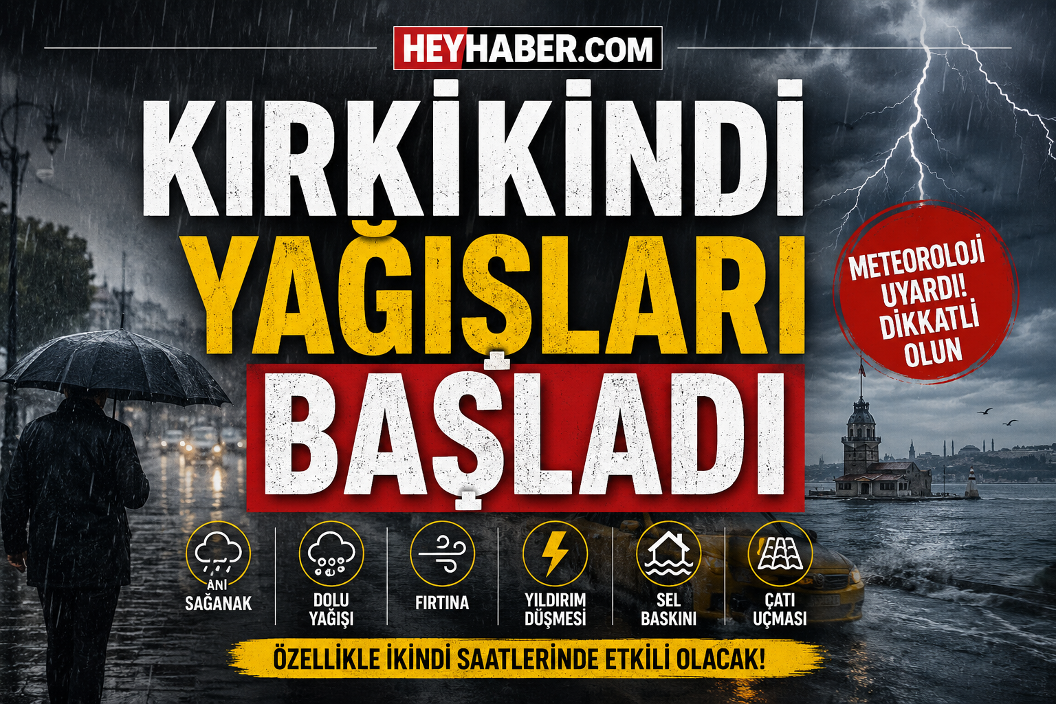 METEOROLOJİ UYARIYOR: KIRKİKİNDİ YAĞIŞLARI BAŞLADI! NE ZAMAN BİTECEK, HANGİ BÖLGELERDE ETKİLİ OLACAK? görseli