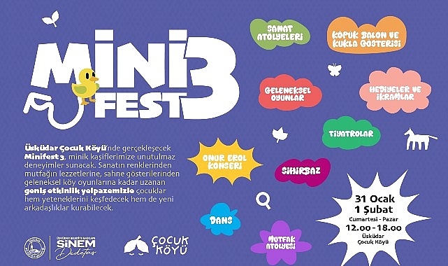 Üsküdar Çocuk Köyü’nde “MiniFest 3” Etkinliği Düzenlenecek görseli