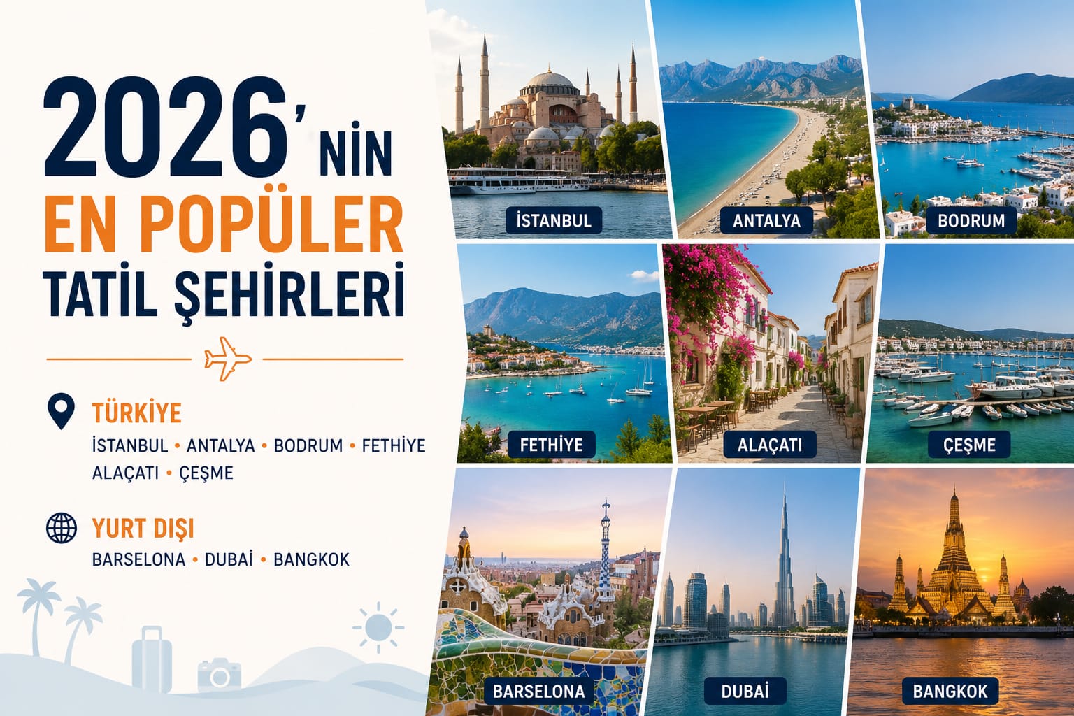 2026’nın En Popüler Tatil Şehirleri görseli