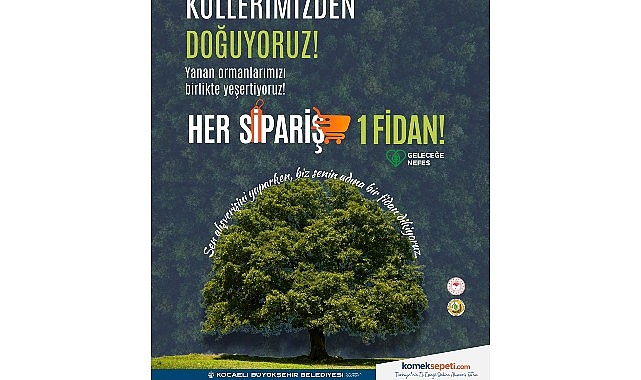 Her sipariş bir fidan oluyor görseli