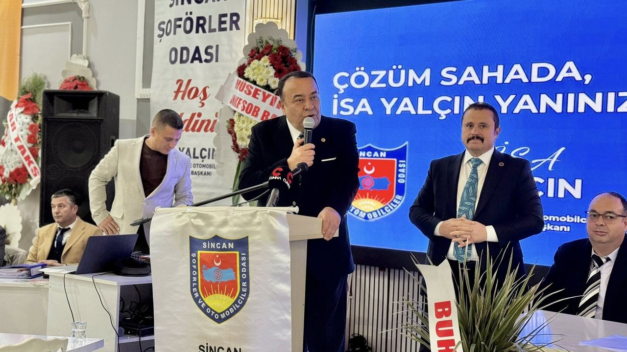 Sincan Kamyoncular ve Şoförler Esnaf Odası Başkanı İsa Yalçın güven tazeledi görseli