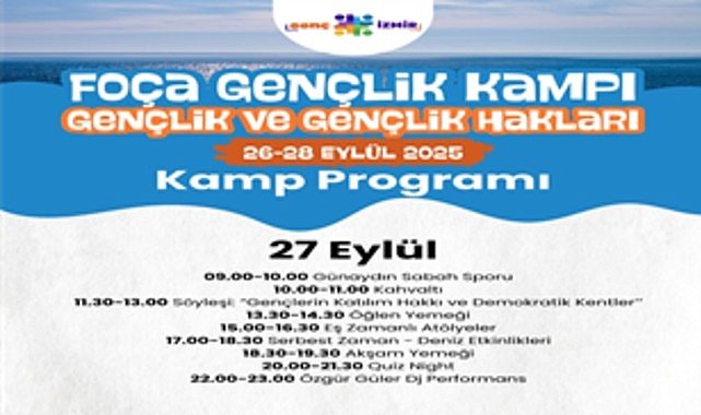 Büyükşehir’den gençlere Foça’da kamp görseli
